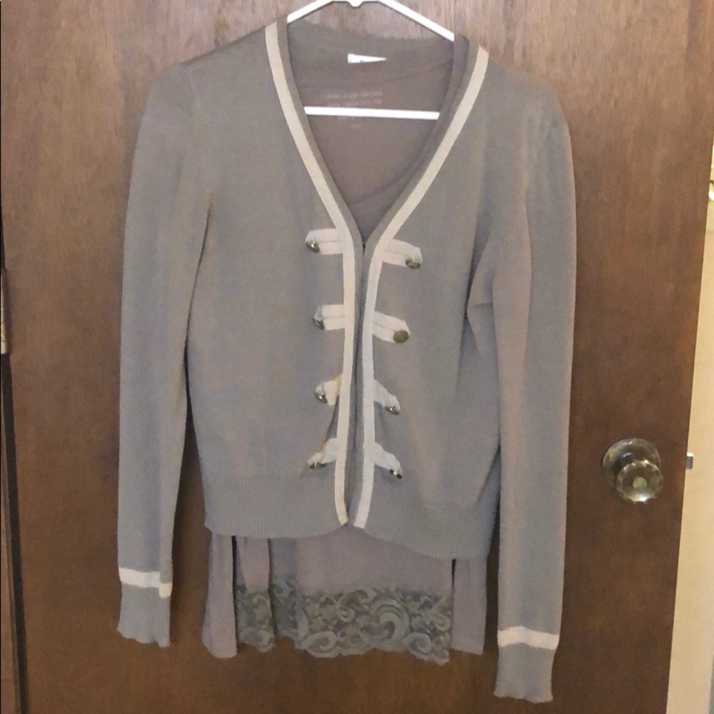 CAbi sweater and matching undershirt